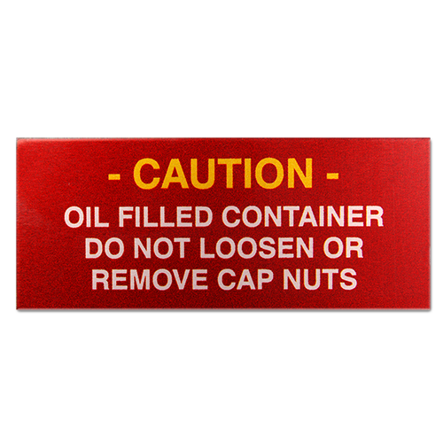 Caution Nameplate